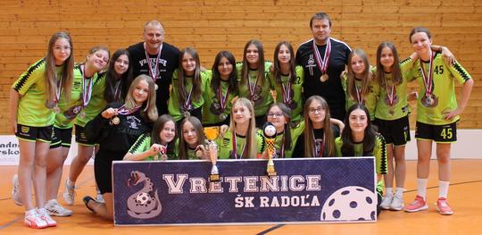 víťazky ligy stred a strieborné z majstrovstiev Slovenska 2024 - U13